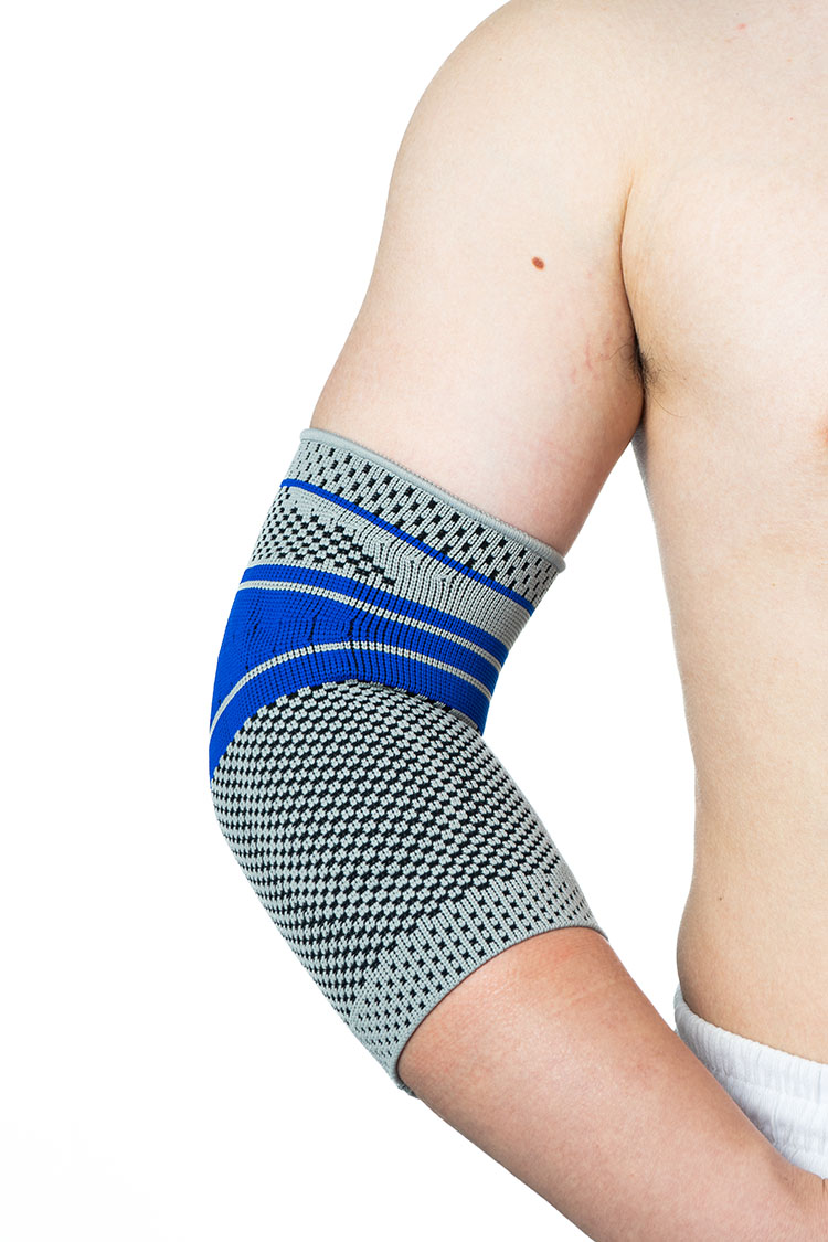 厂家批发运动加压护肘篮球羽毛球运动硅胶透气尼龙护肘
